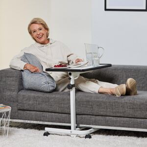 Die moderne Hausfrau Pojízdný odkládací stolek s nastavitelnou výškou, bílý