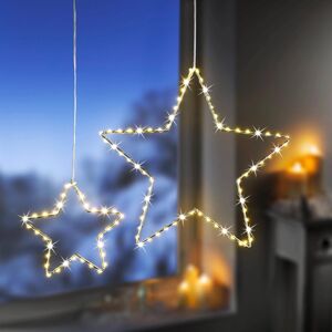 Weltbild LED Závěsné vánoční hvězdy Star, sada 2 ks