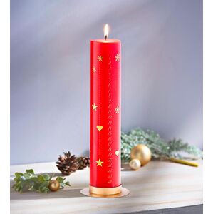 Weltbild Adventní svíčka s kalendářem, červená