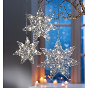 Weltbild LED závěsné vánoční hvězdy, sada 3 ks