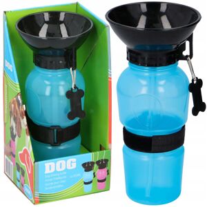 EDCO Cestovní láhev pro psy s pítkem, 500 ml, modrá