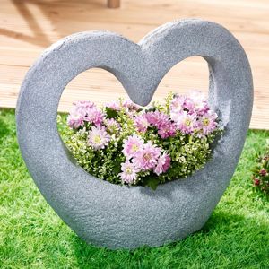 Die moderne Hausfrau Květináč Kamenné srdce