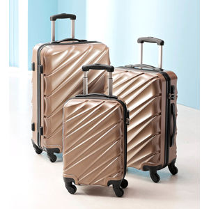 Sada cestovných kufrov Metallic, 3 ks