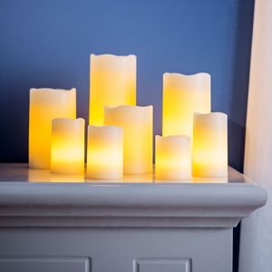 Weltbild LED skutečné voskové svíčky, sada 8 ks, krémové