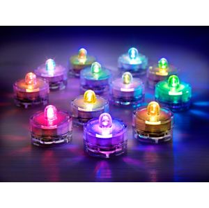 Weltbild LED čajové svíčky Colorky, 12 ks