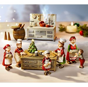 Dekorácia Vianočná pekáreň s hracím strojčekom
