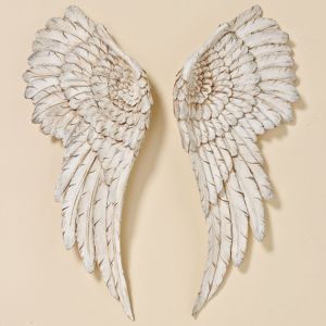 Nástenná dekorácia Anjelske krídla, béžové