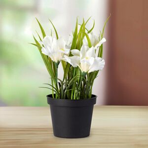 Umelá kvetina Iris biely
