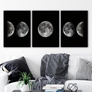 Viacdielny nástenný obraz Mesiac, 3 ks
