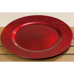 Dekoračné tanier Červený