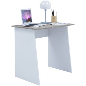 Pracovný stôl Masola Mini, biely a sonoma dub