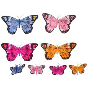 Sada 3D motýľov na stenu