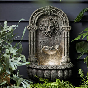 Záhradná závesná fontána Lev