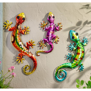 Nástenná dekorácia Salamander, 3 kusy