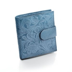 Dámska kožená peňaženka Kira, dymové modrá