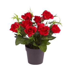 Die moderne Hausfrau Umělá květina Růže, červená