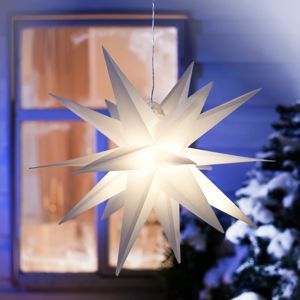 Weltbild LED Venkovní hvězda Vánoce, bílá