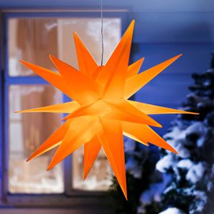 Weltbild LED Venkovní hvězda Vánoce, oranžová