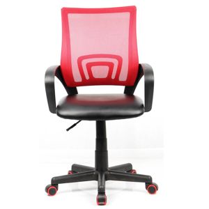 VCM Kancelářská židle Offal, černo červená