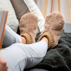 Ponožky na spanie, hnedé (32-34)