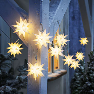 Weltbild LED Řetěz Vánoční hvězda, bílá