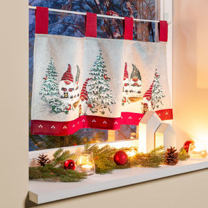 Záclonka Vianočný škriatok 45 x 85 cm