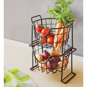 Weltbild Kovové košíky na ovoce a zeleninu, 2 ks