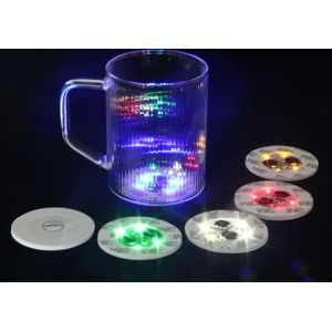 LED svetlá pod poháre, 5 kusov