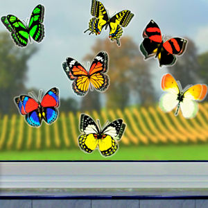 3D Nálepky Motýle, 12 kusov
