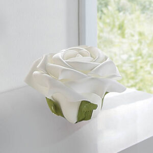 Dekoračné Penové kvety ruže, biela, Ø 15 cm
