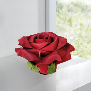 Dekoračné Penové kvety ruže, červená, Ø 8 cm