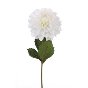 Umelé kvety Dahlia, biela