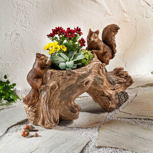 Kvetináč Peň s veveričkami