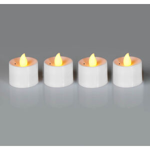 LED čajové sviečky, 4 ks