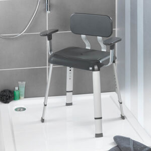 Kúpeľňová stolička s opieradlom a podrúčkami Secura Premium