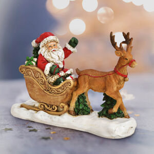 G. Wurm Dekorace Santa na saních