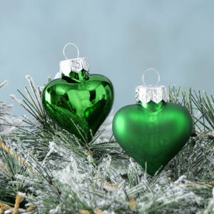 Vianočné ozdoby Srdce, zelené
