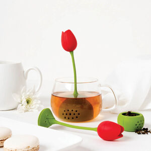 Silikónové sitko na čaj Tulipán