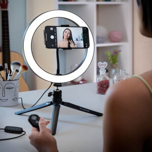 InnovaGoods Selfie kruhové světlo se stativem a dálkovým ovládáním Youaro