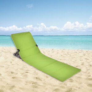 Plážové skladacie lehátko, zelené