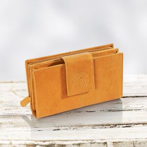 Dámska peňaženka kožená Dahlia, žltá