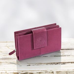 Dámska peňaženka kožená Dahlia, fialová