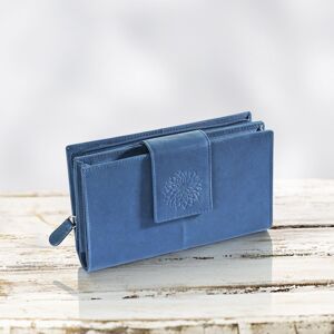 Dámska peňaženka kožená Dahlia, modrá