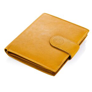 Dámska peňaženka kožená Mandala, žltá