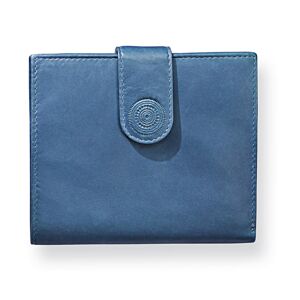 Dámska peňaženka kožená Mandala, džínsovo modrá