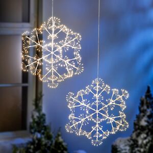 Weltbild LED světelná dekorace Sněhová vločka, 2 ks