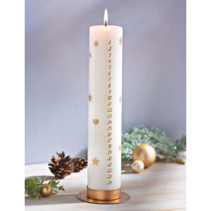 Weltbild Adventní svíčka s kalendářem, bílá