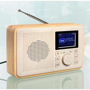 Prenosné rádio DAB s dreveným rámom