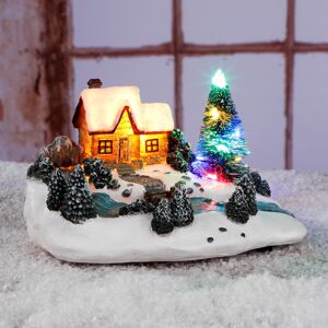 Haushalt international LED Vánoční domeček v zimní krajině