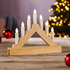 Haushalt international Dřevěný vánoční svícen